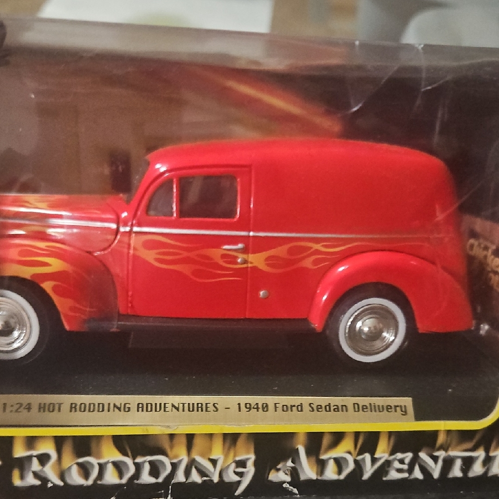 Hot Rodding Adventures 1940 Ford Sedan Delivery Model - Red